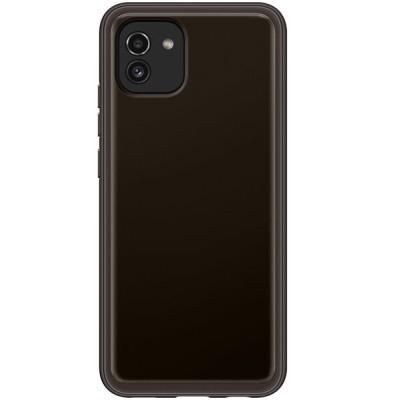 Чохол-накладка Samsung A03 Soft Clear Cover EF-QA035TBEGRU Black