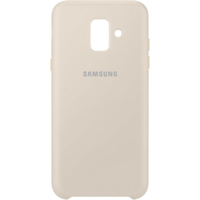 Чохол-накладка Samsung A6 2018 Dual Layer Cover (EF-PA600CFEGRU) Gold
