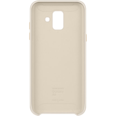 Чохол-накладка Samsung A6 2018 Dual Layer Cover (EF-PA600CFEGRU) Gold