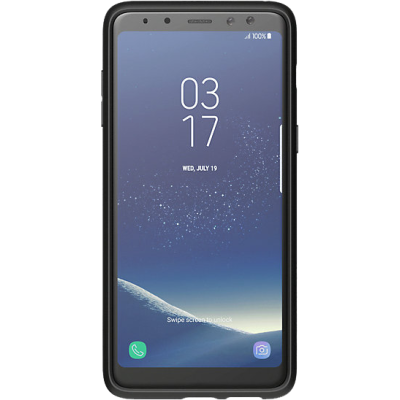 Чохол-накладка Samsung A8 Plus 2018 Araree Silicon Cover (GP-A730KDCPBAA) Black