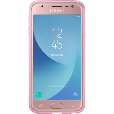 Чохол-накладка Samsung J3 2017 Jelly Cover (EF-AJ330TPEGRU) Pink