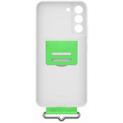Чохол-накладка Samsung S22 Plus Silicone With Strap Cover EF-GS906TWEGRU White