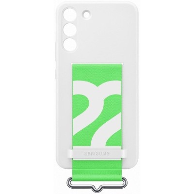 Чохол-накладка Samsung S22 Plus Silicone With Strap Cover EF-GS906TWEGRU White