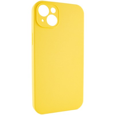 Чохол Silicone Case Full Camera Protective (AA) NO LOGO для Apple iPhone 14 (6.1") Жовтий / Yellow