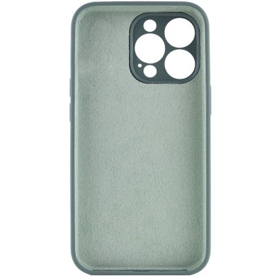 Чохол Silicone Case Full Camera Protective (AA) NO LOGO для Apple iPhone 14 Pro (6.1") Зелений / Pine green