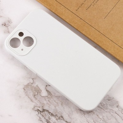 Чохол Silicone Case Full Camera Protective (AA) NO LOGO для Apple iPhone 15 (6.1") Білий / White