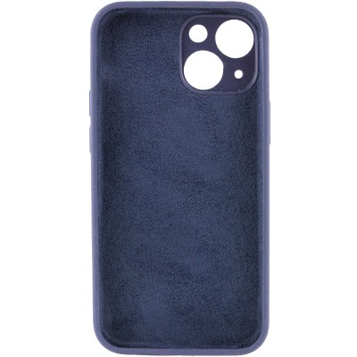 Чохол Silicone Case Full Camera Protective (AA) NO LOGO для Apple iPhone 15 (6.1") Темно-синій / Midnight blue