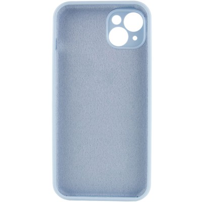 Чохол Silicone Case Full Camera Protective (AA) NO LOGO для Apple iPhone 15 Plus (6.7") Блакитний / Sweet Blue