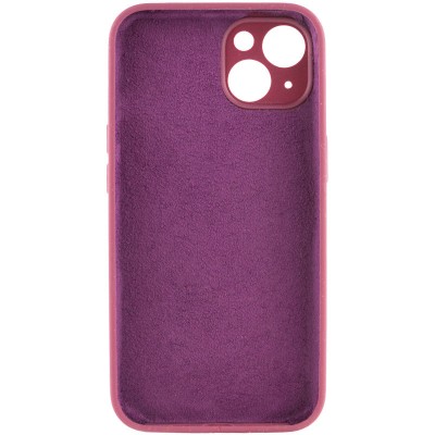 Чохол Silicone Case Full Camera Protective (AA) NO LOGO для Apple iPhone 15 Plus (6.7") Бордовий / Plum