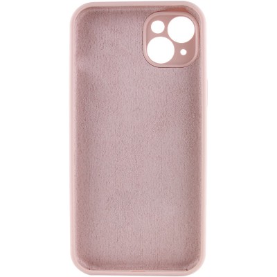 Чохол Silicone Case Full Camera Protective (AA) NO LOGO для Apple iPhone 15 Plus (6.7") Рожевий / Pink Sand