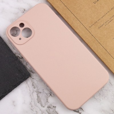 Чохол Silicone Case Full Camera Protective (AA) NO LOGO для Apple iPhone 15 Plus (6.7") Рожевий / Pink Sand