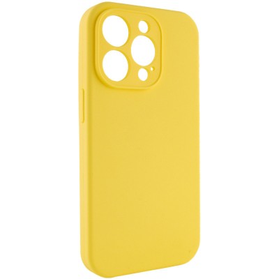 Чохол Silicone Case Full Camera Protective (AA) NO LOGO для Apple iPhone 15 Pro Max (6.7") Жовтий / Yellow