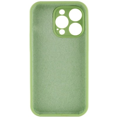 Чохол Silicone Case Full Camera Protective (AA) NO LOGO для Apple iPhone 15 Pro Max (6.7") М'ятний / Mint