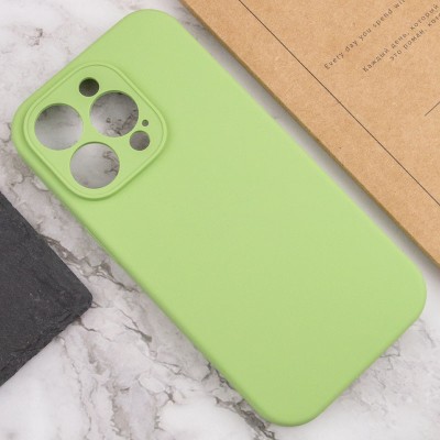 Чохол Silicone Case Full Camera Protective (AA) NO LOGO для Apple iPhone 15 Pro Max (6.7") М'ятний / Mint