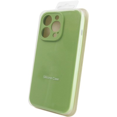Чохол Silicone Case Full Camera Protective (AA) NO LOGO для Apple iPhone 15 Pro Max (6.7") М'ятний / Mint