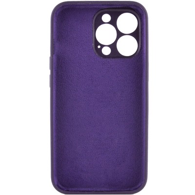 Чохол Silicone Case Full Camera Protective (AA) NO LOGO для Apple iPhone 15 Pro Max (6.7") Фіолетовий / Elderberry