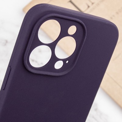 Чохол Silicone Case Full Camera Protective (AA) NO LOGO для Apple iPhone 15 Pro Max (6.7") Фіолетовий / Elderberry