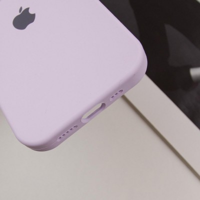 Чохол Silicone Case Full Camera Protective (AA) для Apple iPhone 12 Pro Max (6.7") Бузковий / Lilac / PVH