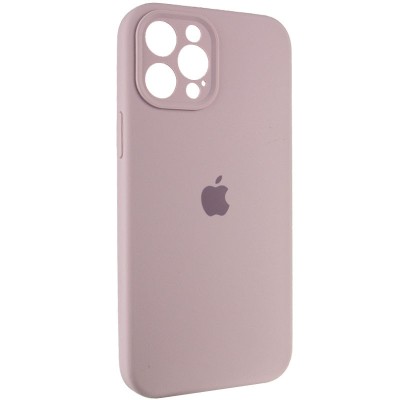 Чохол Silicone Case Full Camera Protective (AA) для Apple iPhone 12 Pro Max (6.7") Сірий / Lavender / PVH