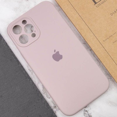 Чохол Silicone Case Full Camera Protective (AA) для Apple iPhone 12 Pro Max (6.7") Сірий / Lavender / PVH