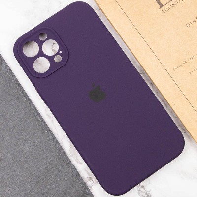 Чохол Silicone Case Full Camera Protective (AA) для Apple iPhone 12 Pro Max (6.7") Фіолетовий / Elderberry / PVH Чохол Silicone Case Full Camera Protective (AA) для Apple iPhone 12 Pro Max (6.7") Фіолетовий / Elderberry / PVH