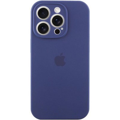 Чохол Silicone Case Full Camera Protective (AA) для Apple iPhone 14 Pro (6.1") Синій / Deep navy / PVH