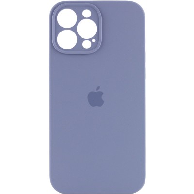 Чохол Silicone Case Full Camera Protective (AA) для Apple iPhone 14 Pro (6.1") Сірий / Lavender Gray / PVH