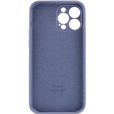 Чохол Silicone Case Full Camera Protective (AA) для Apple iPhone 14 Pro (6.1") Сірий / Lavender Gray / PVH