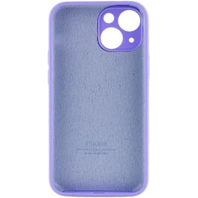Чохол Silicone Case Full Camera Protective (AA) для Apple iPhone 15 Plus (6.7") Бузковий / Dasheen / PVH