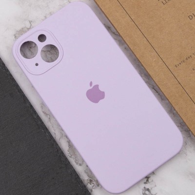 Чохол Silicone Case Full Camera Protective (AA) для Apple iPhone 15 Plus (6.7") Бузковий / Lilac / PVH