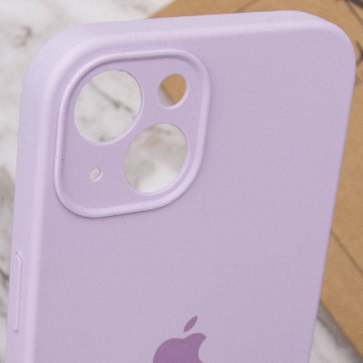 Чохол Silicone Case Full Camera Protective (AA) для Apple iPhone 15 Plus (6.7") Бузковий / Lilac / PVH