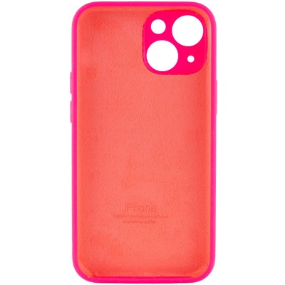 Чохол Silicone Case Full Camera Protective (AA) для Apple iPhone 15 Plus (6.7") Рожевий / Barbie pink / PVH