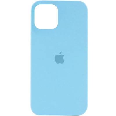 Чохол Silicone Case Full Protective (AA) для Apple iPhone 12 Pro Max (6.7") Бірюзовий / Swimming pool