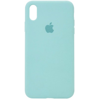 Чохол Silicone Case Full Protective (AA) для Apple iPhone XS Max (6.5") Бірюзовий / Swimming pool