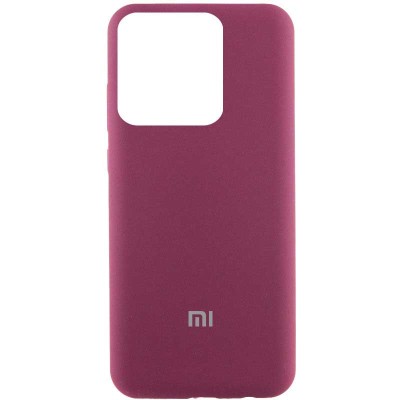 Чохол Silicone Cover Lakshmi (AAA) with Logo для Xiaomi Poco X6 / Note 13 Pro 5G Бордовий / Plum
