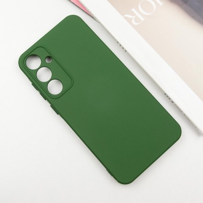 Чохол Silicone Cover Lakshmi Full Camera (A) для Samsung Galaxy A55 Зелений / Dark green