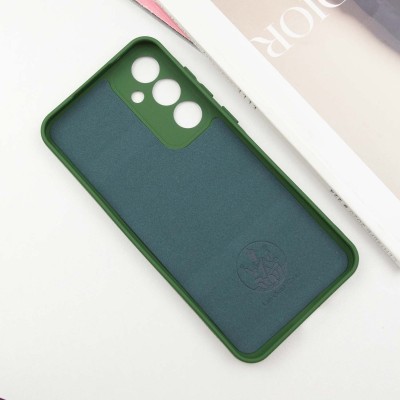 Чохол Silicone Cover Lakshmi Full Camera (A) для Samsung Galaxy A55 Зелений / Dark green