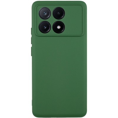 Чохол Silicone Cover Lakshmi Full Camera (A) для Xiaomi Poco X6 Pro Зелений / Dark green