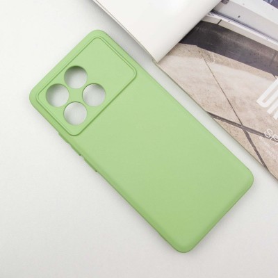 Чохол Silicone Cover Lakshmi Full Camera (A) для Xiaomi Poco X6 Pro Зелений / Pistachio