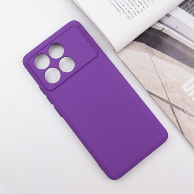 Чохол Silicone Cover Lakshmi Full Camera (A) для Xiaomi Poco X6 Pro Фіолетовий / Purple