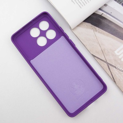 Чохол Silicone Cover Lakshmi Full Camera (A) для Xiaomi Poco X6 Pro Фіолетовий / Purple