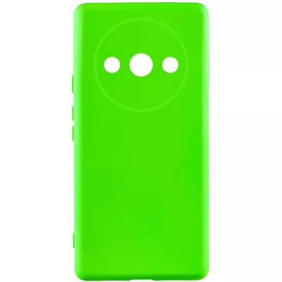 Чохол Silicone Cover Lakshmi Full Camera (A) для Xiaomi Redmi A3 Салатовий / Neon Green
