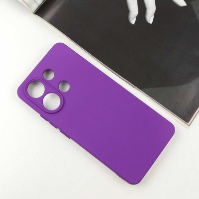 Чохол Silicone Cover Lakshmi Full Camera (A) для Xiaomi Redmi Note 13 4G Фіолетовий / Purple