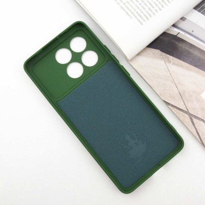 Чохол Silicone Cover Lakshmi Full Camera (A) для Xiaomi Redmi Note 13 Pro 4G / Poco M6 Pro 4G Зелений / Dark green