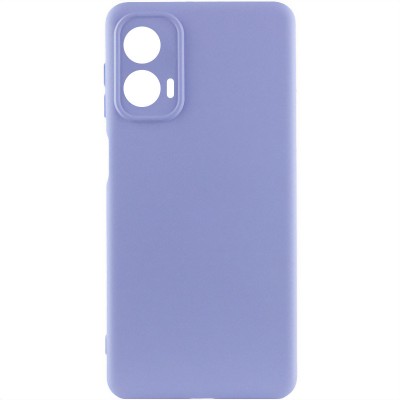 Чохол Silicone Cover Lakshmi Full Camera (AA) для Motorola Moto G24 Бузковий / Dasheen