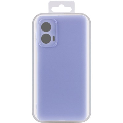 Чохол Silicone Cover Lakshmi Full Camera (AA) для Motorola Moto G24 Бузковий / Dasheen