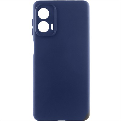 Чохол Silicone Cover Lakshmi Full Camera (AA) для Motorola Moto G24 Синій / Midnight Blue Чохол Silicone Cover Lakshmi Full Camera (AA) для Motorola Moto G24 Синій / Midnight Blue