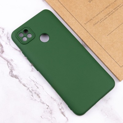 Чохол Silicone Cover Lakshmi Full Camera (AA) для Oppo A15s / A15 Зелений / Dark green