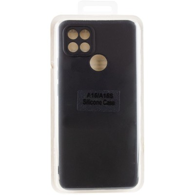 Чохол Silicone Cover Lakshmi Full Camera (AA) для Oppo A15s / A15 Чорний / Black