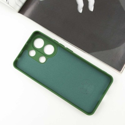Чохол Silicone Cover Lakshmi Full Camera (AA) для Xiaomi Redmi Note 13 4G Зелений / Dark green